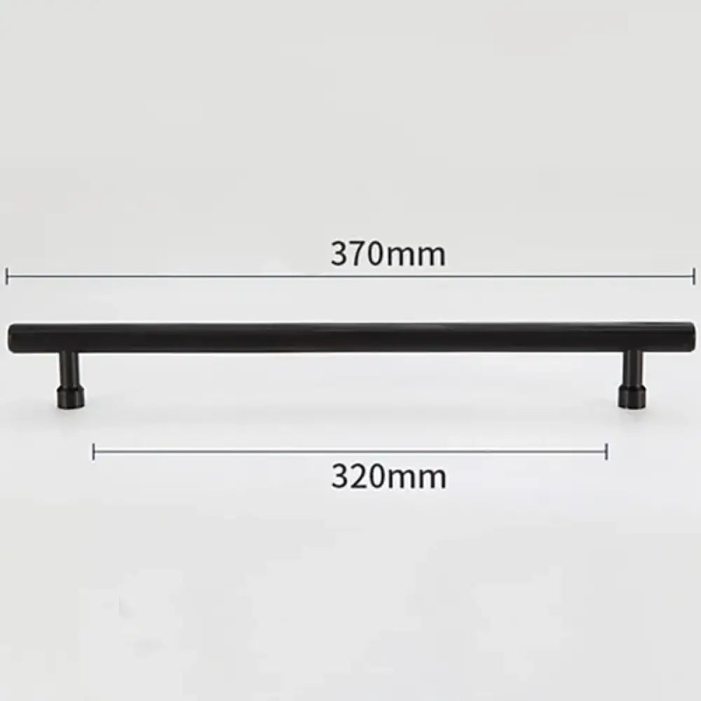 Gold and Black Brass T-Bar Handles – Straight Line Cabinet Pulls and Wardrobe Knobs TB9013-B370 Handles
