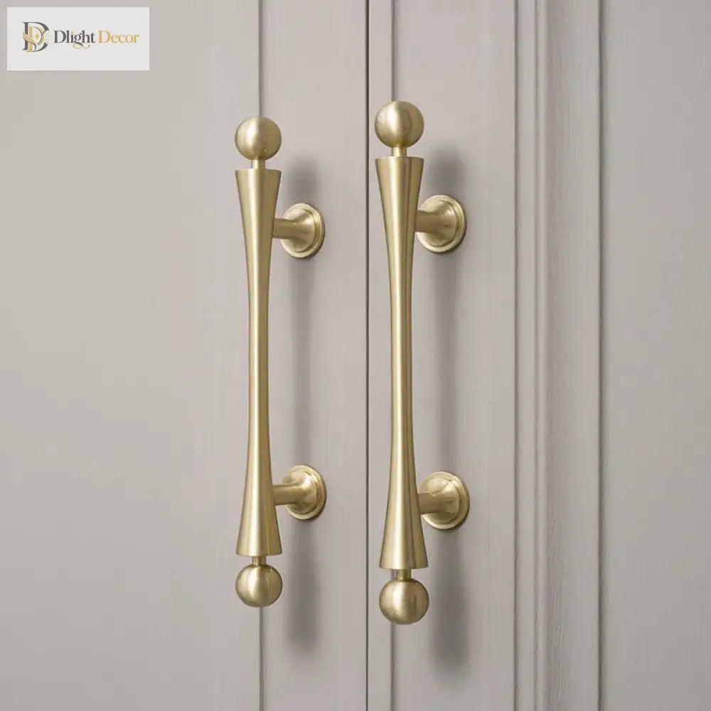 Gold Brass Cabinet Handles – Furniture Bar Pulls and Wardrobe Knobs for Kitchen Doors Handles