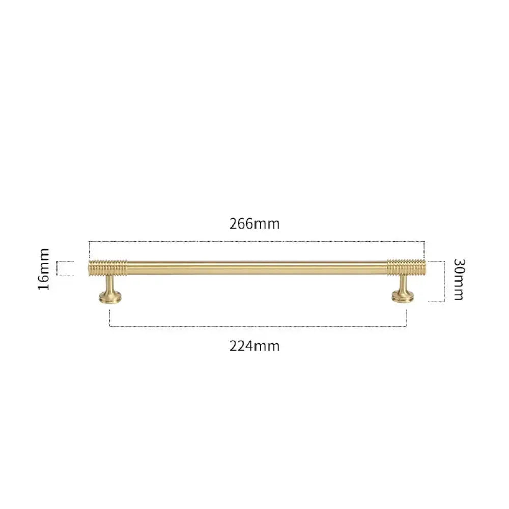 Gold Chrome Polished Gold Spiral Deco Furniture Handles – Modern Kitchen Cabinet and Wardrobe Pulls 9020-B266 Handles