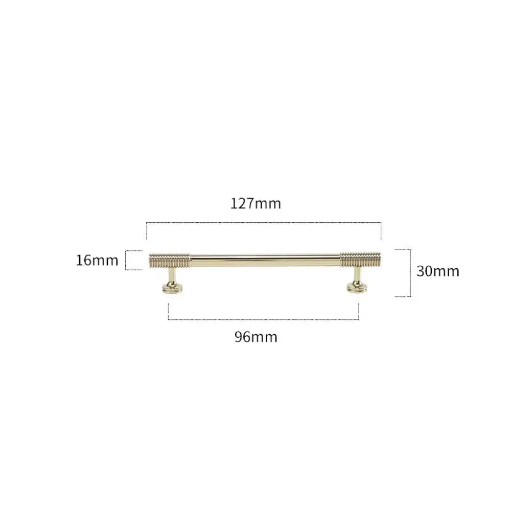 Gold Chrome Polished Gold Spiral Deco Furniture Handles – Modern Kitchen Cabinet and Wardrobe Pulls 9020-PG127 Handles