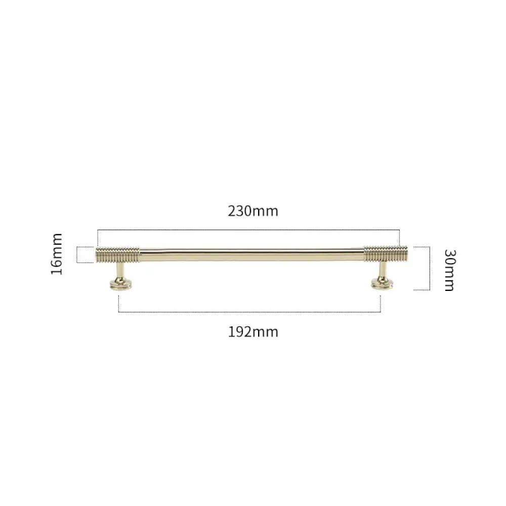 Gold Chrome Polished Gold Spiral Deco Furniture Handles – Modern Kitchen Cabinet and Wardrobe Pulls 9020-PG230 Handles