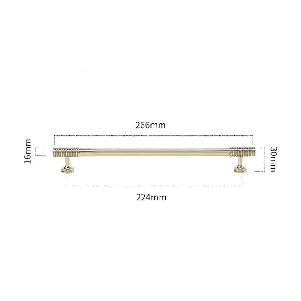 Gold Chrome Polished Gold Spiral Deco Furniture Handles – Modern Kitchen Cabinet and Wardrobe Pulls 9020-PG266 Handles