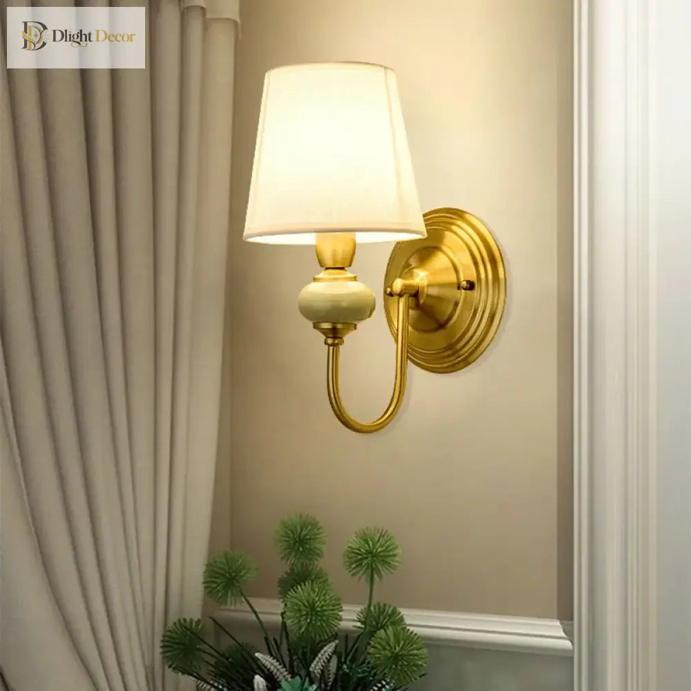 Grace - Vintage Lamp American Rural Retro Decoration Lamps And Bedroom E14 Bulb Corridor Of The