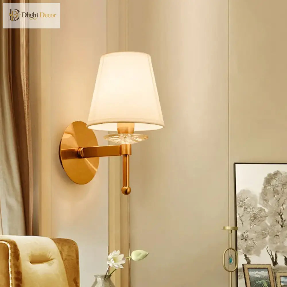 Grace - Vintage Lamp American Rural Retro Decoration Lamps And Bedroom E14 Bulb Corridor Of The
