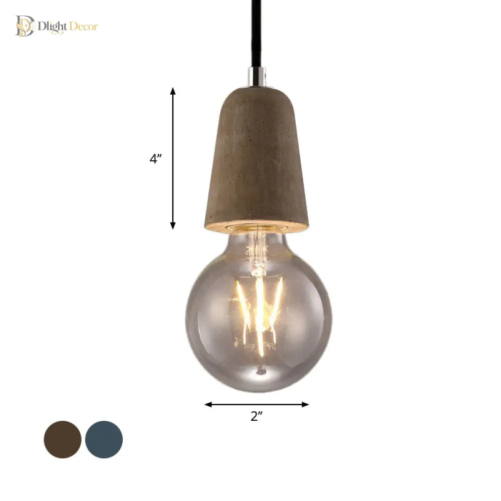 Scarlett Industrial Mini: Pendant Charm With Open Bulb