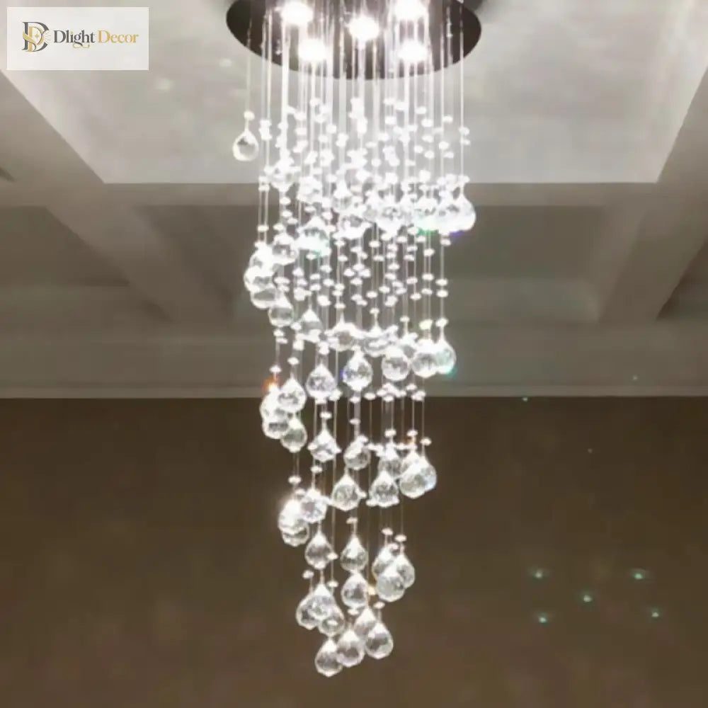 Haisley Modern Crystal Chandelier - Flush Mount Ceiling Light With 5 Lights