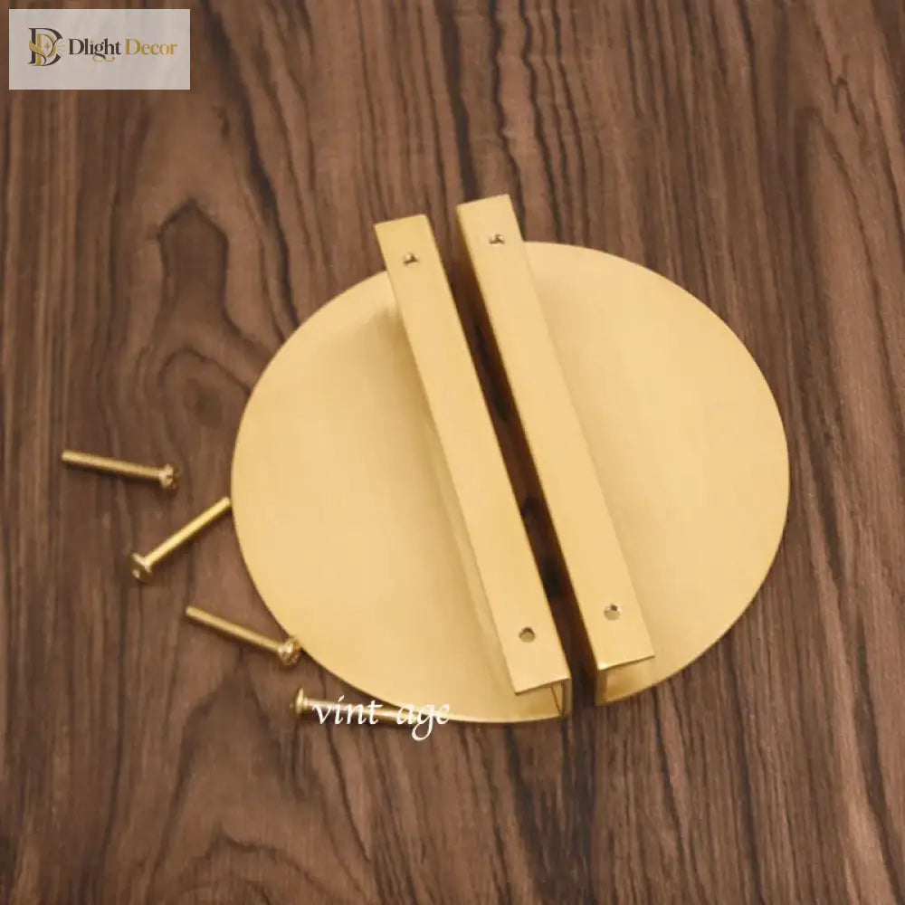 Half-Round Brass Wardrobe Handles – Modern Gold Black and Silver Cabinet Pull Knobs (100mm/120mm/150mm) knob