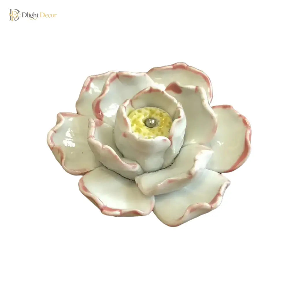 Handmade Ceramic Flower Knobs – Creative Cabinet and Drawer Knobs for Furniture Accessories Knobs