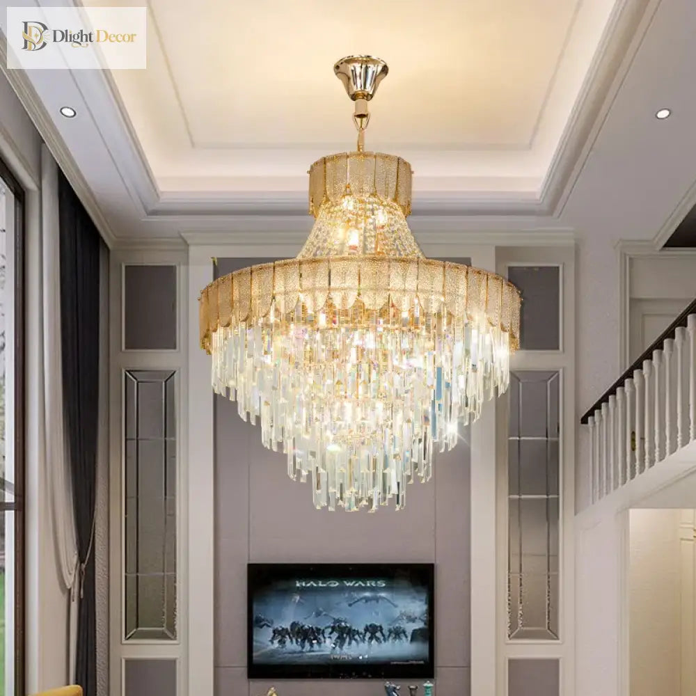 High - End Crystal Chandelier - Artistic Lighting For Living And Dining Spaces Luxury Hotels Duplex