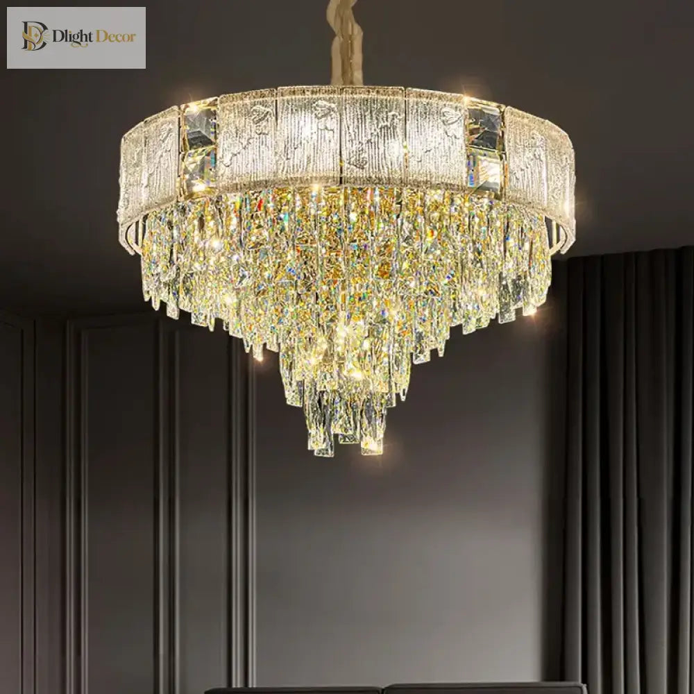 High - End Crystal Chandelier - Elegance And Artistry For Villa Living Spaces Chandelier