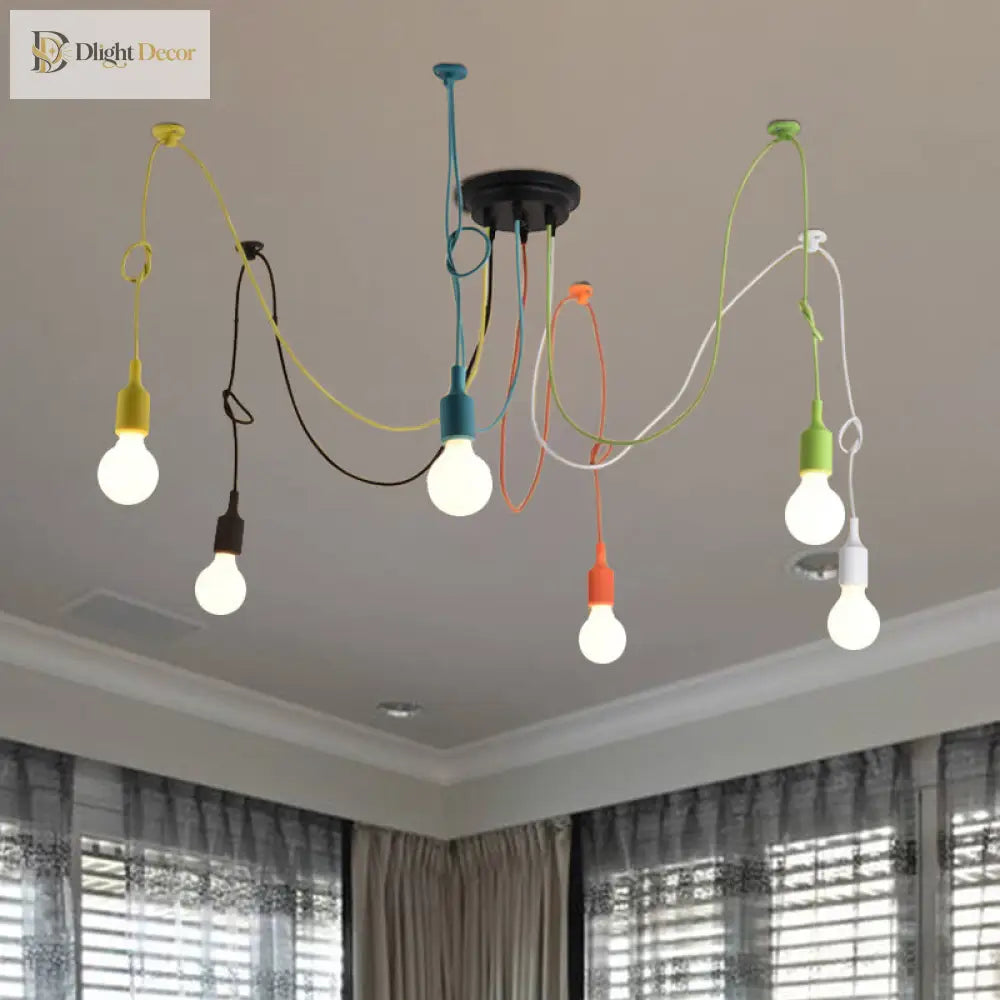 Illuminate Your Space With Industrial Flair: The Multi - Light Swag Pendant Light
