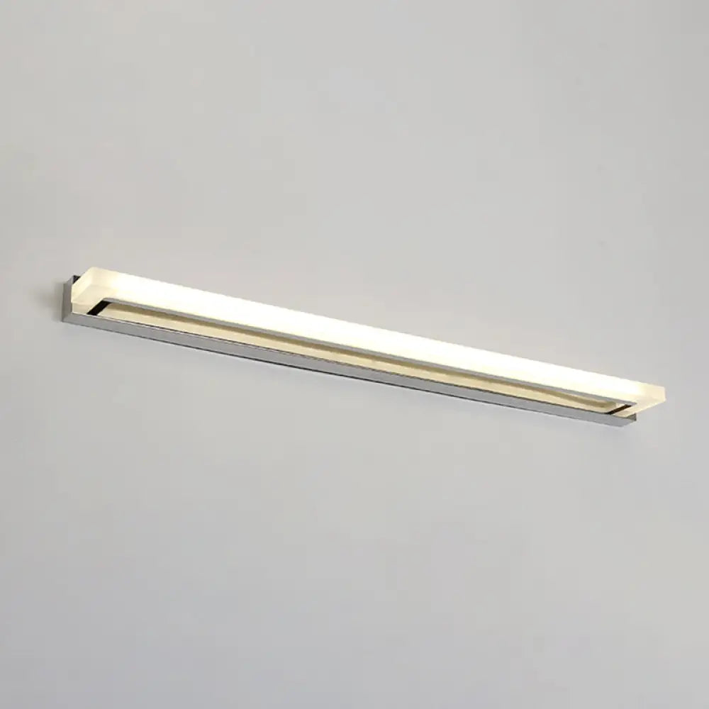 Illuminate Your Bathroom In Style: Modern Chrome Led Sconce Light