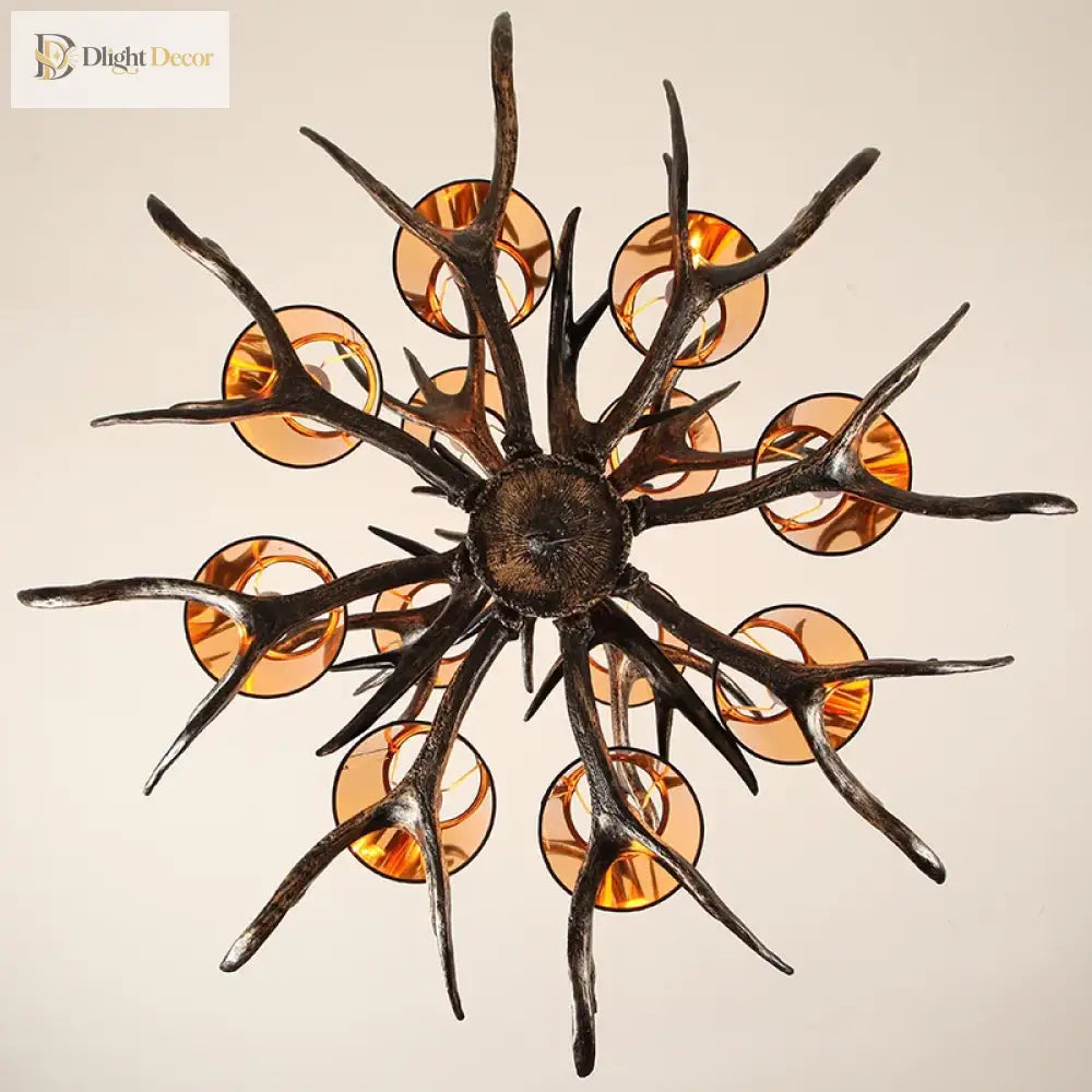 Industrial Antler Branch Chandelier – product view 5
