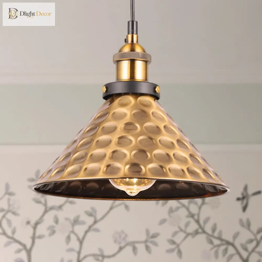 Sélène Barn Shade Metal Suspension Light - Industrial Style
