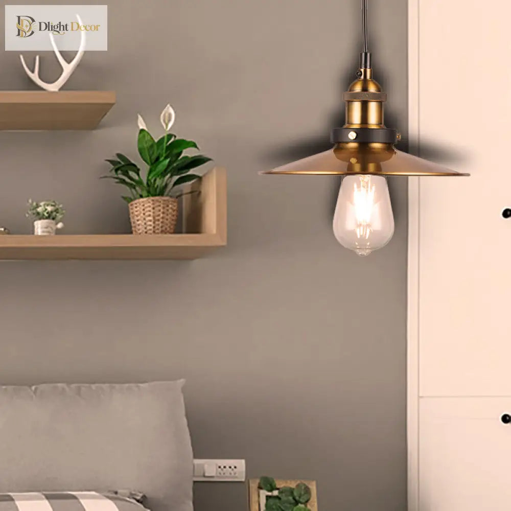 Sélène Barn Shade Metal Suspension Light - Industrial Style