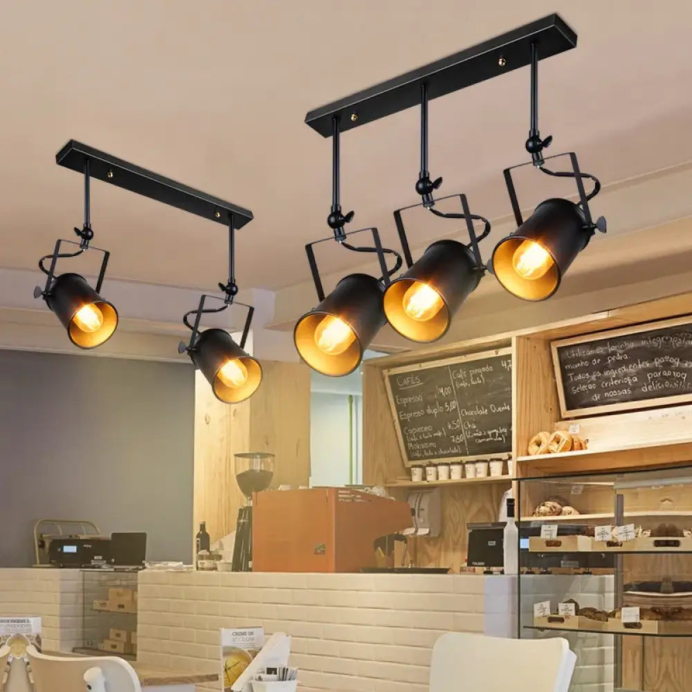 Vintage Industrial Spotlight Pendant Light – product view 1