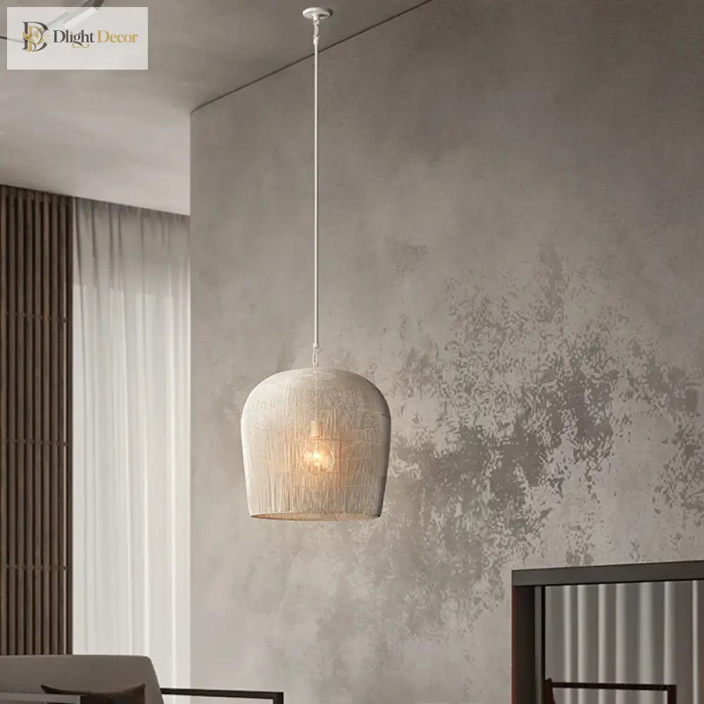 Japanese Wabi - Sabi Wind Handmade Rattan Led Pendant Lights - Illuminate Your Dining Room Bar