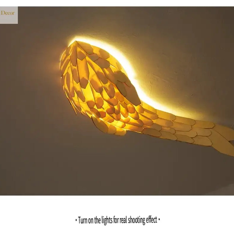 Dlight Decor Japanese Fish Wall Lamp Sculpture Wall Art
