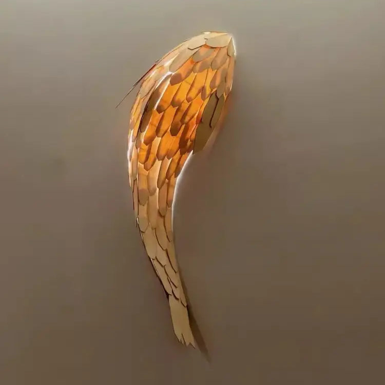 Dlight Decor Japanese Fish Wall Lamp Sculpture Wall Art