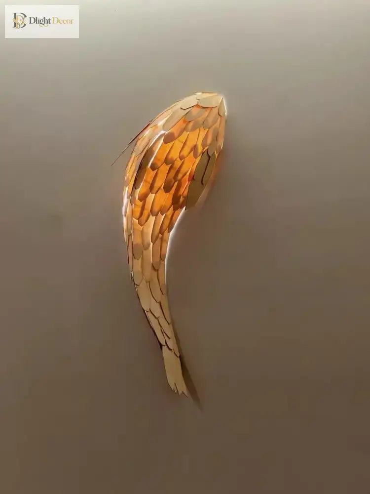 Dlight Decor Japanese Fish Wall Lamp Sculpture Wall Art