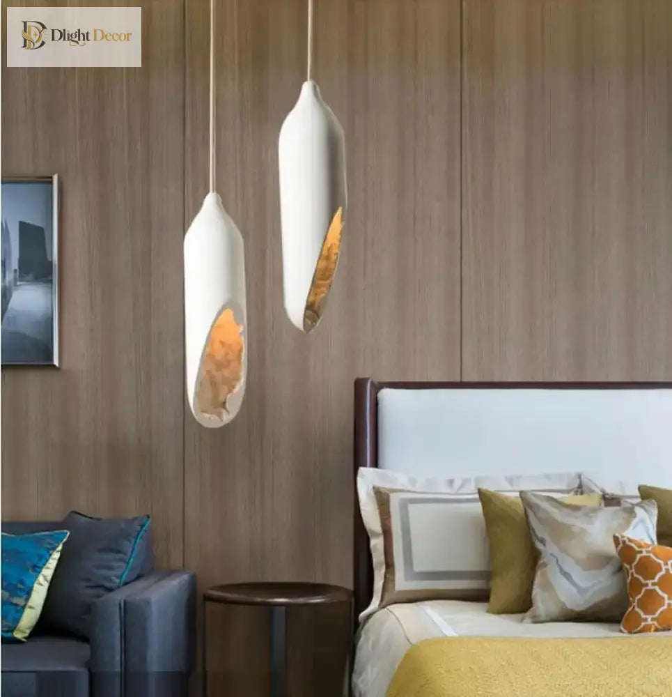 Japanese Wabi - Sabi Pendant Lamp - Illuminate Your Space With Modern Plaster Elegance Lights