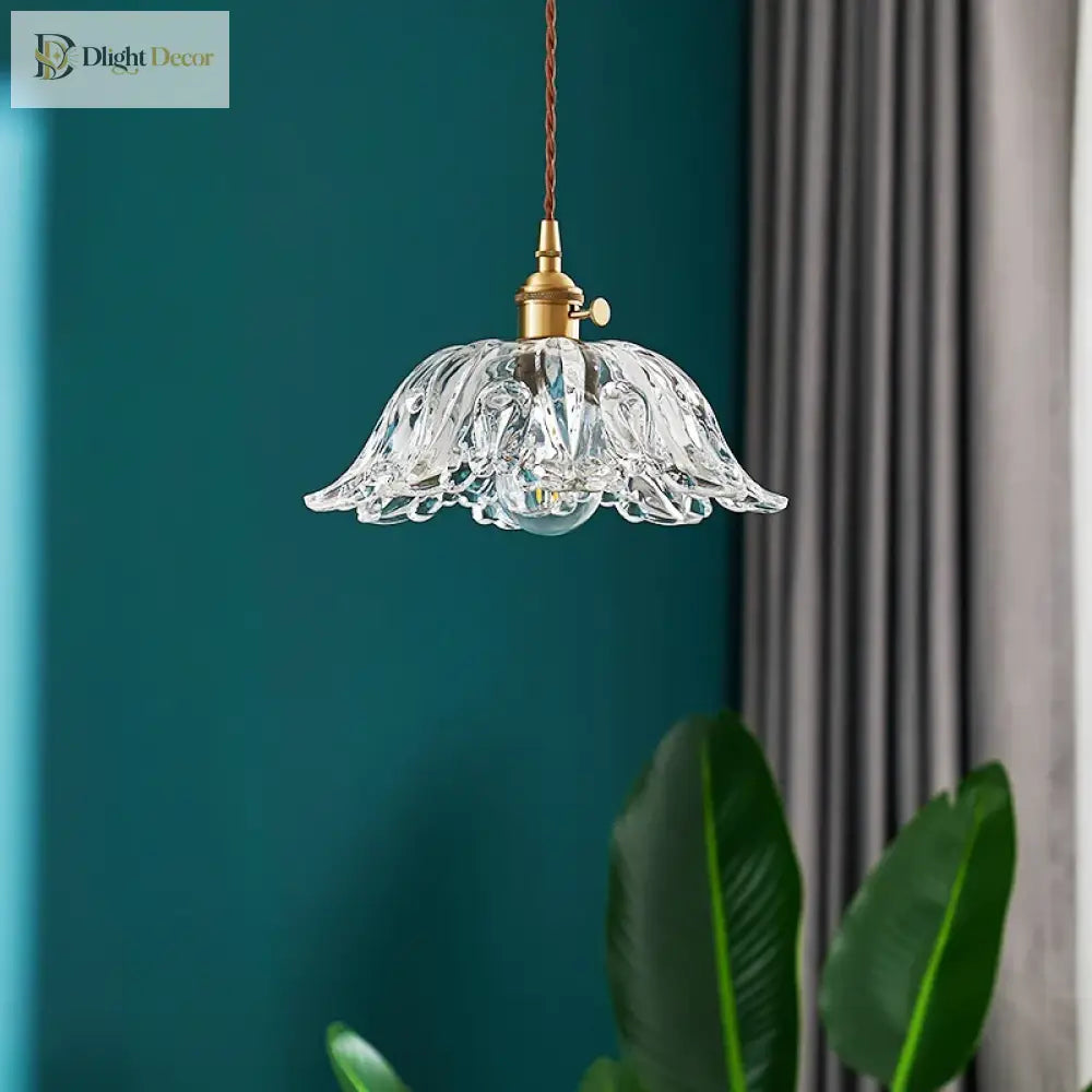 Japanese Glass Pendant Light - Vintage Brass Restaurant And Bar Lighting Lights