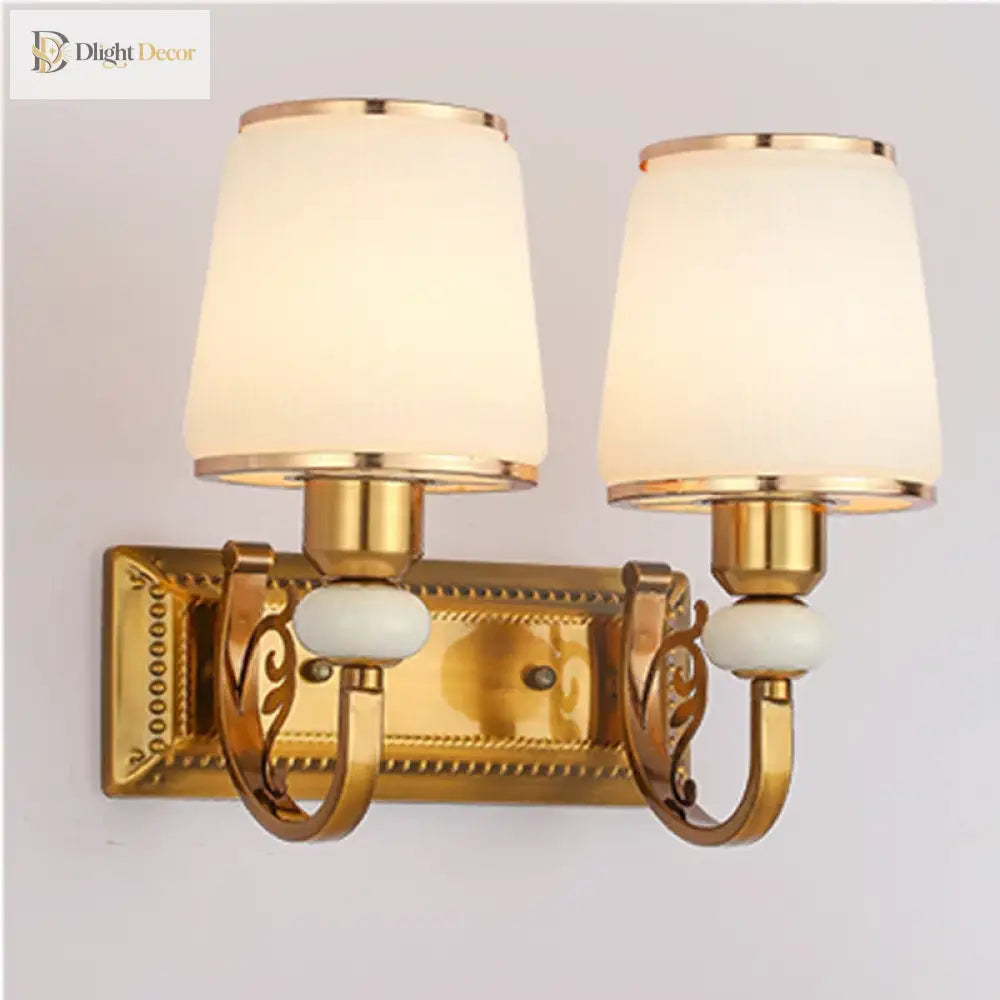 Joanna American Style Golden Bedside Lamp - Elegant Lighting For Your Home Wall Lamp