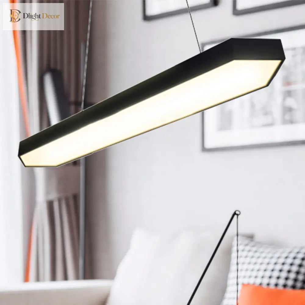 Karla Modern Linear Pendant: Customizable Led Light For Any Space