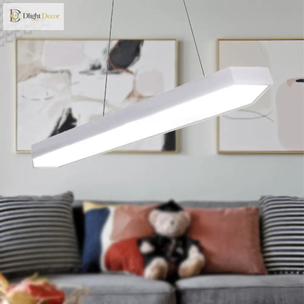 Karla Modern Linear Pendant: Customizable Led Light For Any Space