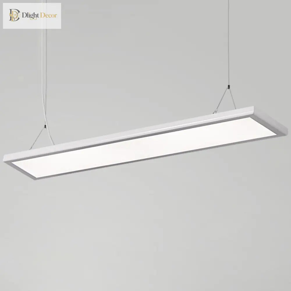 Kimberly Modern Panel Pendant - Sleek White Led Light