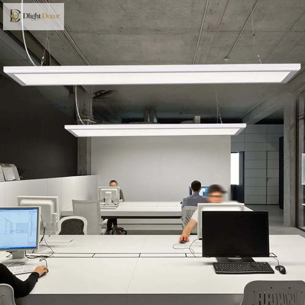 Kimberly Modern Panel Pendant - Sleek White Led Light