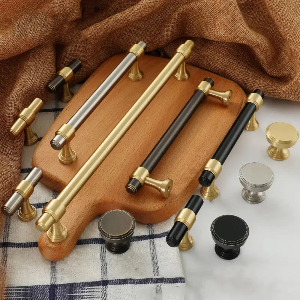 Kitchen Handles – Brass Cabinet Bar Handles and Wardrobe Knobs for Furniture gold coffee / 320x358mm Handles
