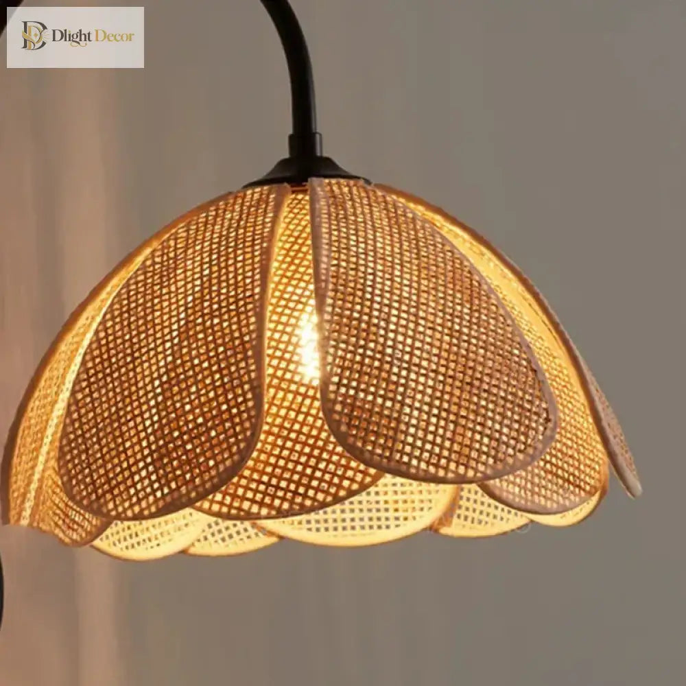 Korean Style Rattan Weaving Wall Lamp - Elegant Lighting For Foyers And Bedrooms Wall Lamp