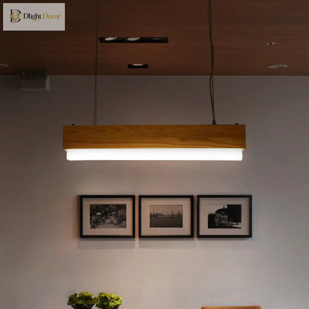 Laila Modern Wood Pendant Light: Warm Elegance For Your Dining Room
