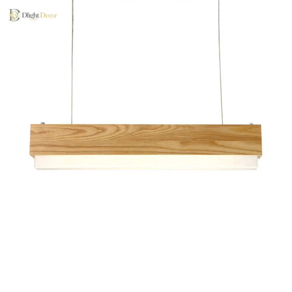 Laila Modern Wood Pendant Light: Warm Elegance For Your Dining Room