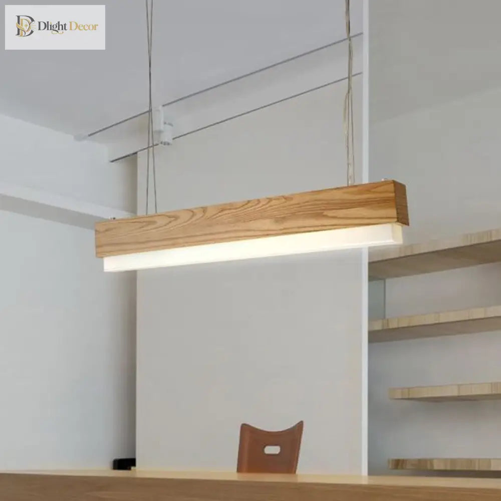 Laila Modern Wood Pendant Light: Warm Elegance For Your Dining Room