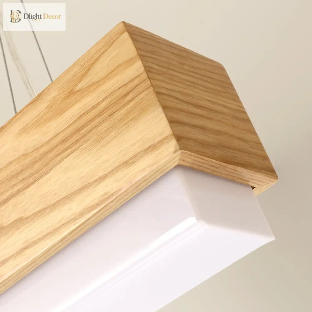 Laila Modern Wood Pendant Light: Warm Elegance For Your Dining Room
