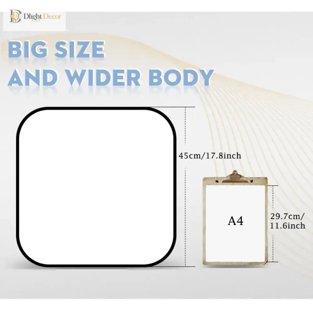 Large Modern Ceiling Lamp - 17.8 - Inch Led Panel Square Light For Living Room Bedroom Kitchen And