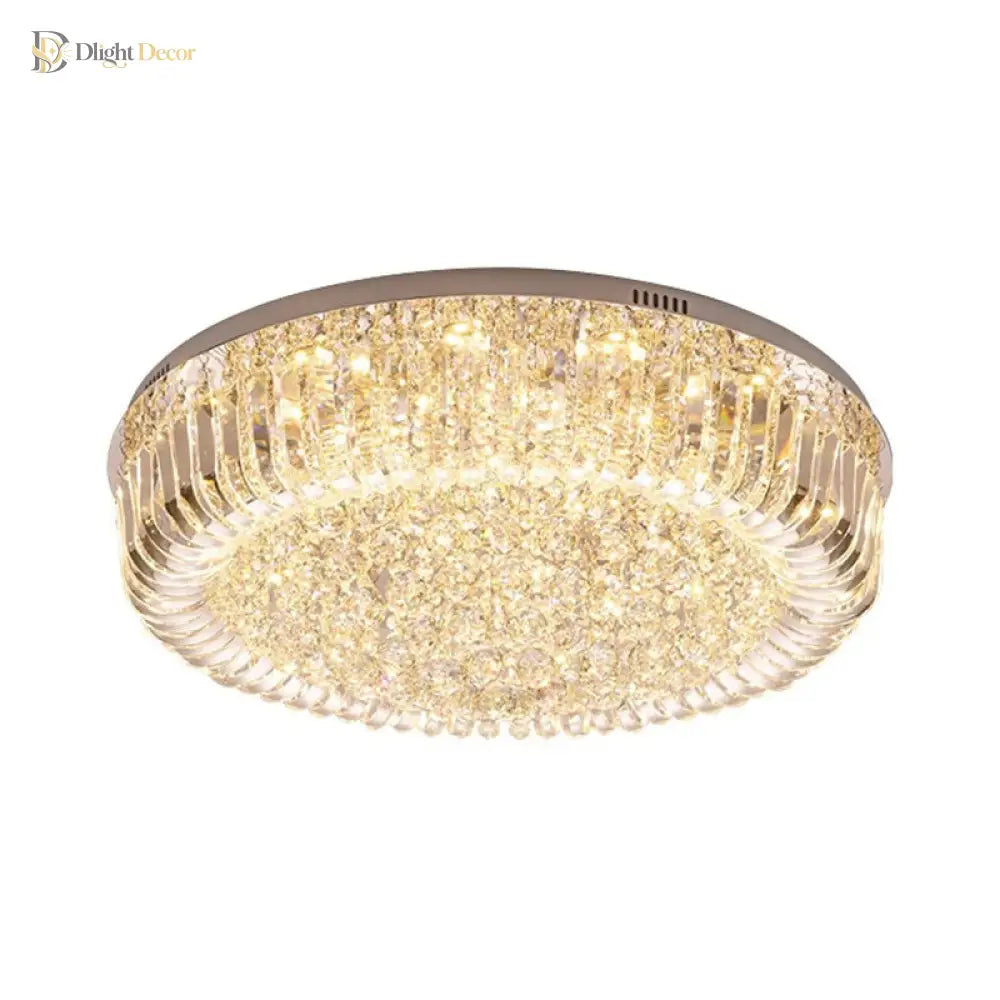 Layla Modern Gold Led Crystal Chandelier