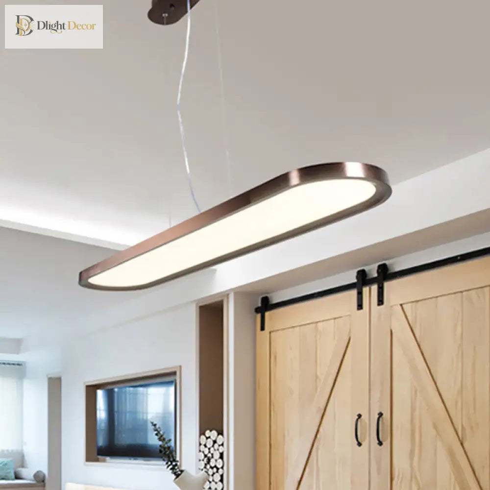 23.5’/35.5’/47’ Wide Oval Acrylic Ceiling Pendant Led Island Light Stepless Dimming