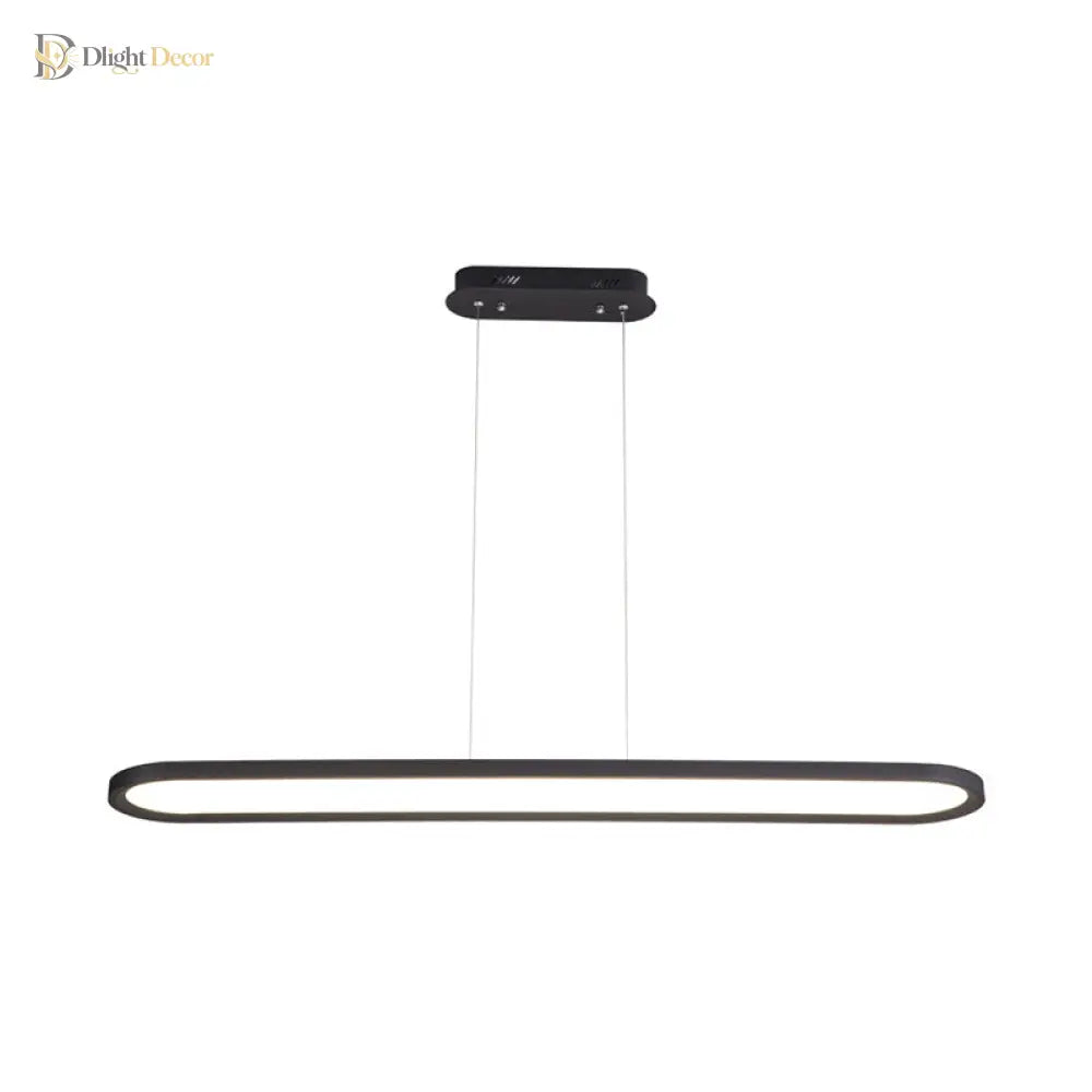 23.5’/35.5’/47’ Wide Oval Acrylic Ceiling Pendant Led Island Light Stepless Dimming