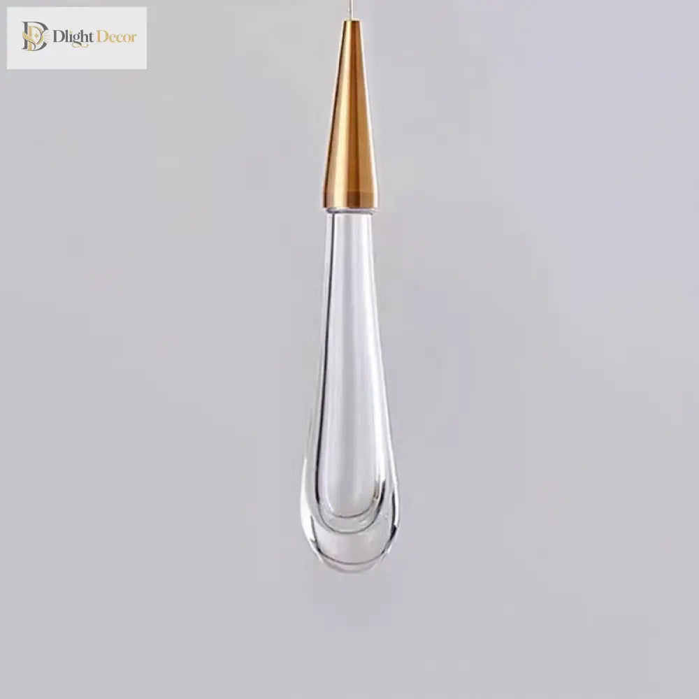 Modern Elegance Meets Brilliance: The Gold Led Waterdrop Pendant Light