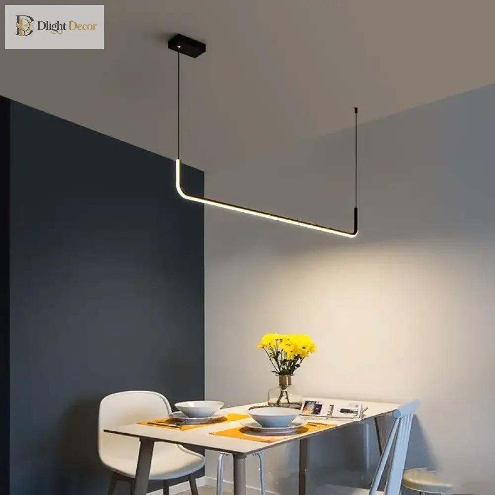 Modern Led Ceiling Chandelier - Dimmable For Table Dining Room Kitchen Minimalist Pendant Lamps
