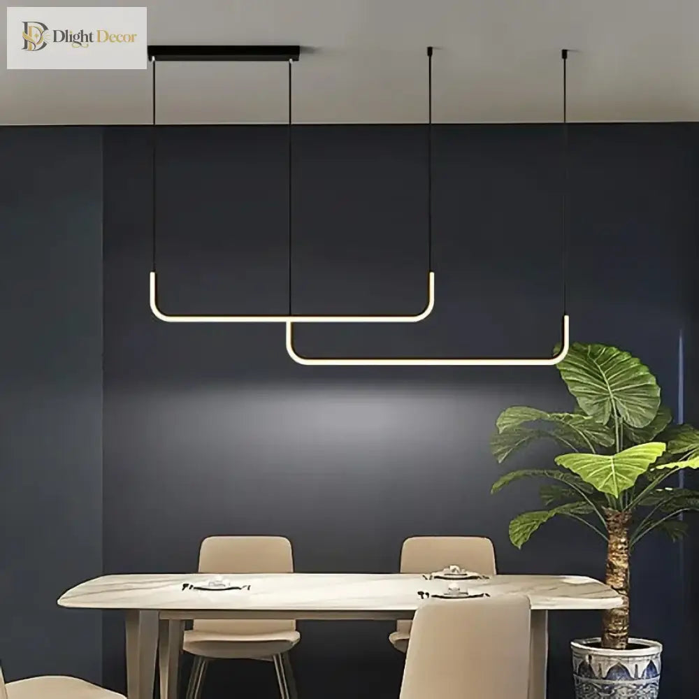 Modern Led Ceiling Chandelier - Dimmable For Table Dining Room Kitchen Minimalist Pendant Lamps