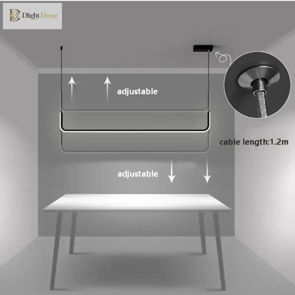Modern Led Ceiling Chandelier - Dimmable For Table Dining Room Kitchen Minimalist Pendant Lamps