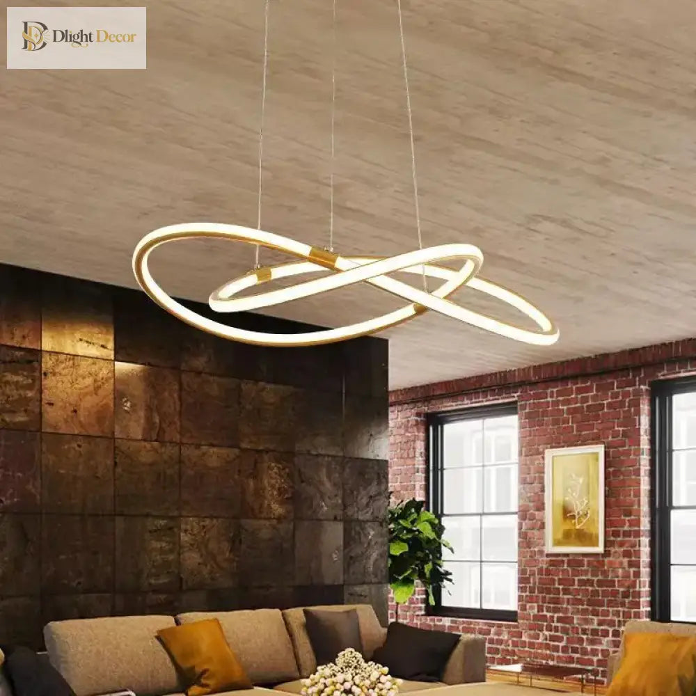 Modern Pendant Light With Remote Dimmable Control - Elegant Living Room Chandeliers Led Luminaire