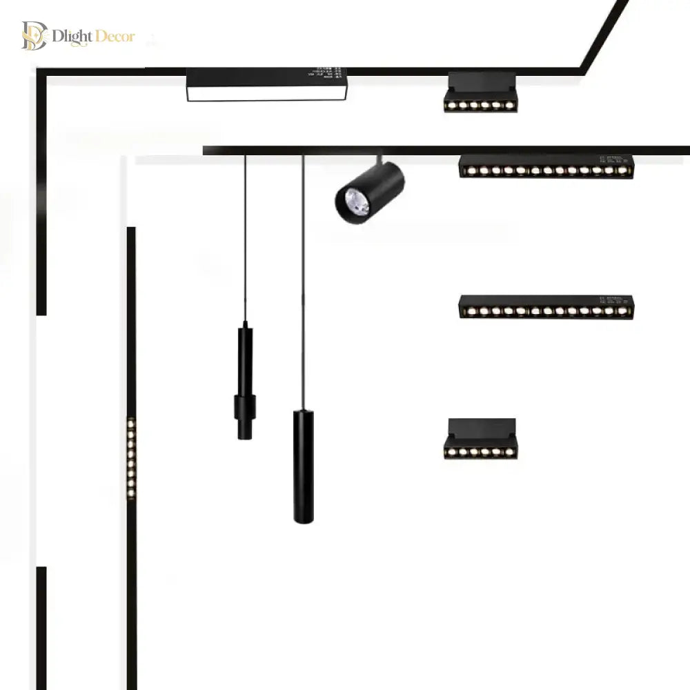 New Magnetic Track Light - Dimmable with Remote Control and 48V LED Ceiling Lamp ceiling light