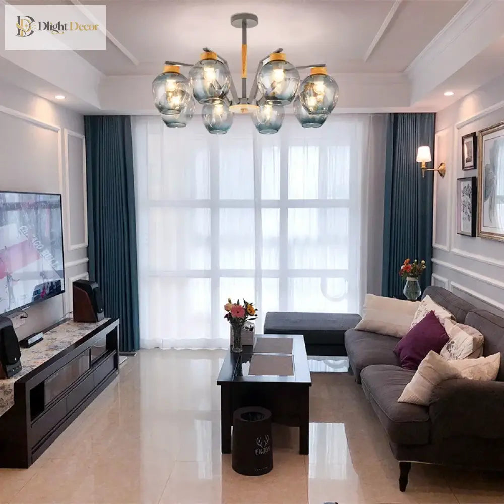 Modern Led Magic Beans Ceiling Chandeliers - Molecular Elegance For Living And Dining Spaces
