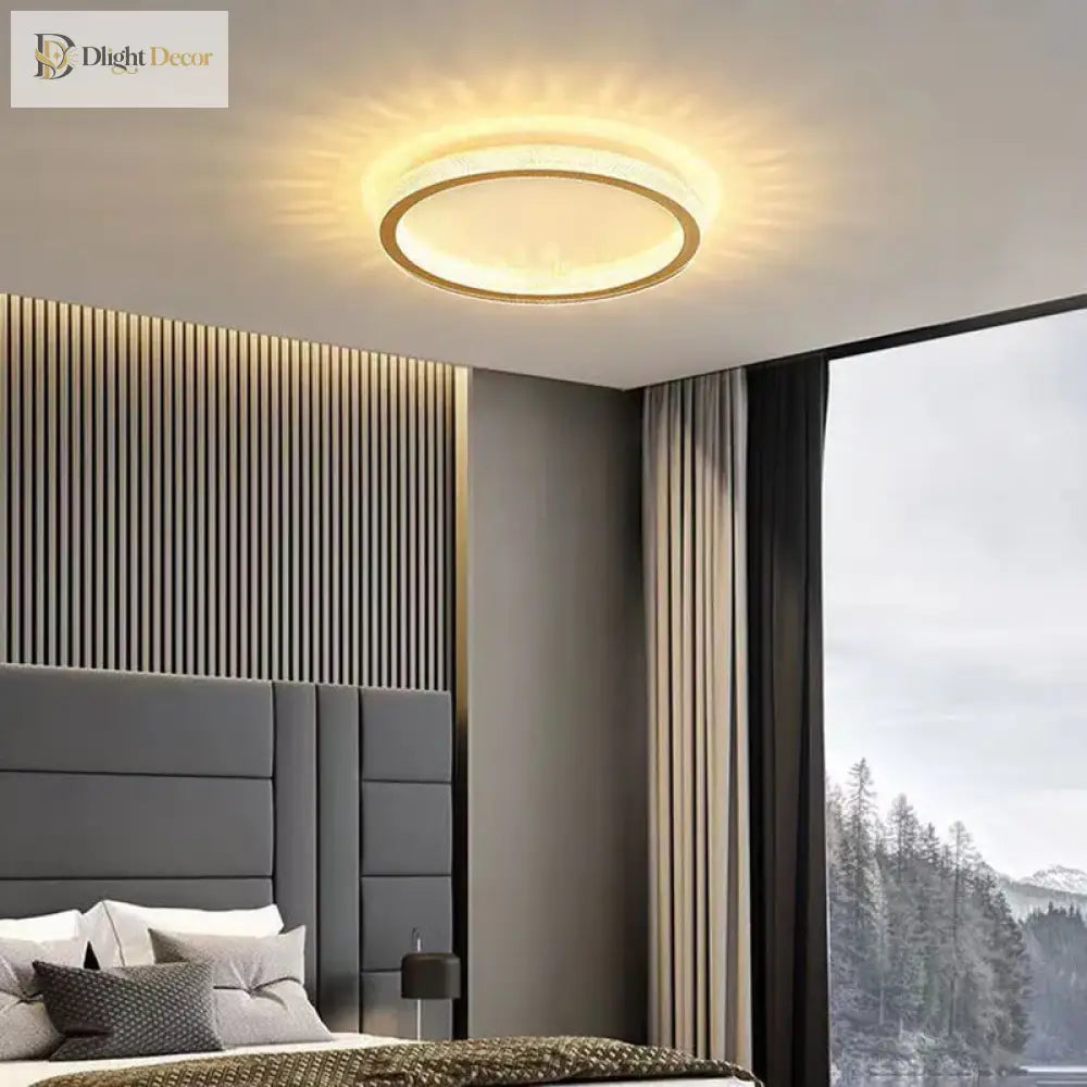 Modern Led Ceiling Lamp - Perfect For Bedroom Living Room Dining Study Hotel Hall Elegant Light