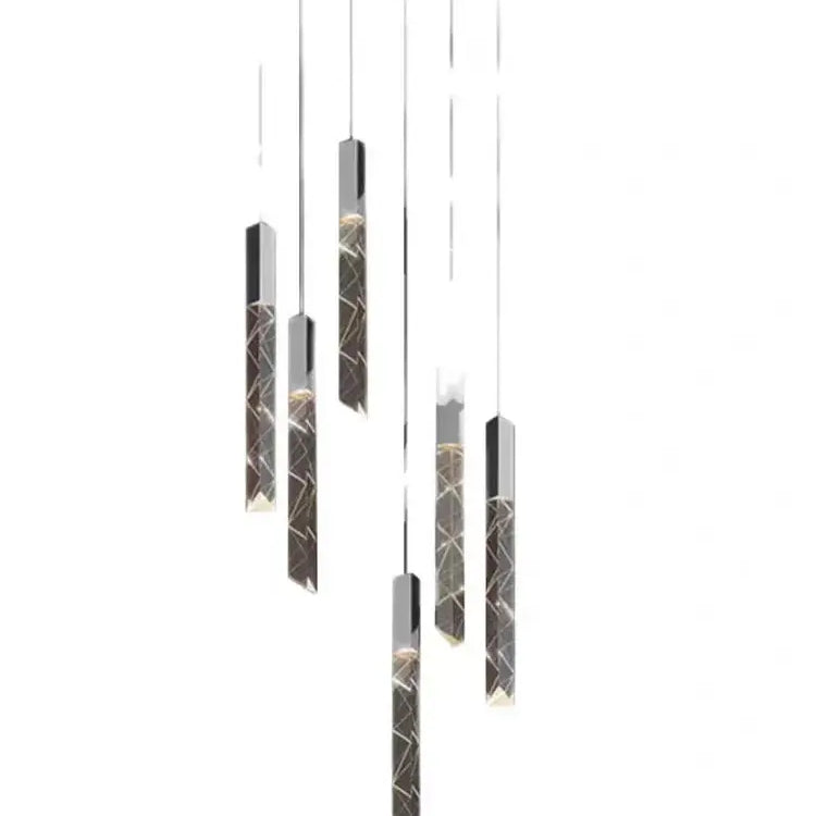 Led Modern Staircase Chandelier - Creative Lighting For Duplex Loft And Villas Pendant Lights